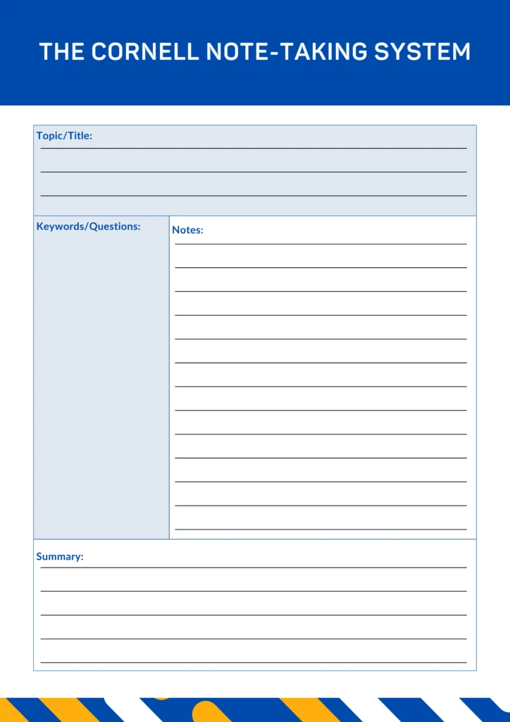 Master the Cornell Note-Taking System for Better Learning